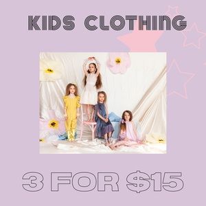 Kids clothes 3/$15